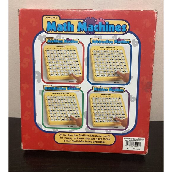 Lakeshore Addition Machine Push Button Educational Math Toy LC1166 - Picture 3 of 6